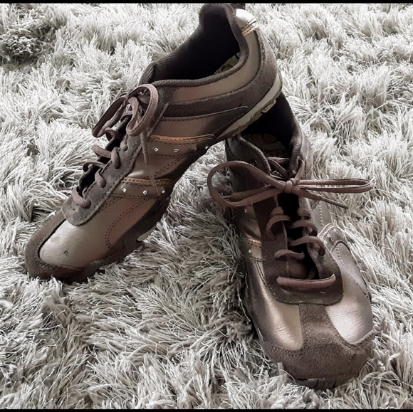 Athletic Works bronze & brown w/rhinestones - Picture 7 of 8